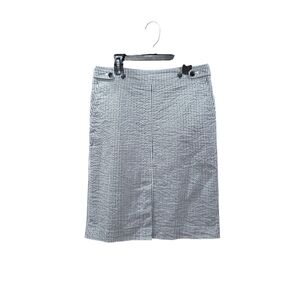 Ann Taylor Factory blue and white pinstripe pencil skirt Size: 2 Petite